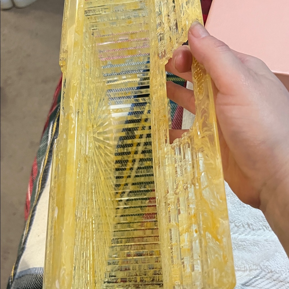 Cult Gaia Yellow Arc Bag/Acrylic Clutch - Picture 4 of 6
